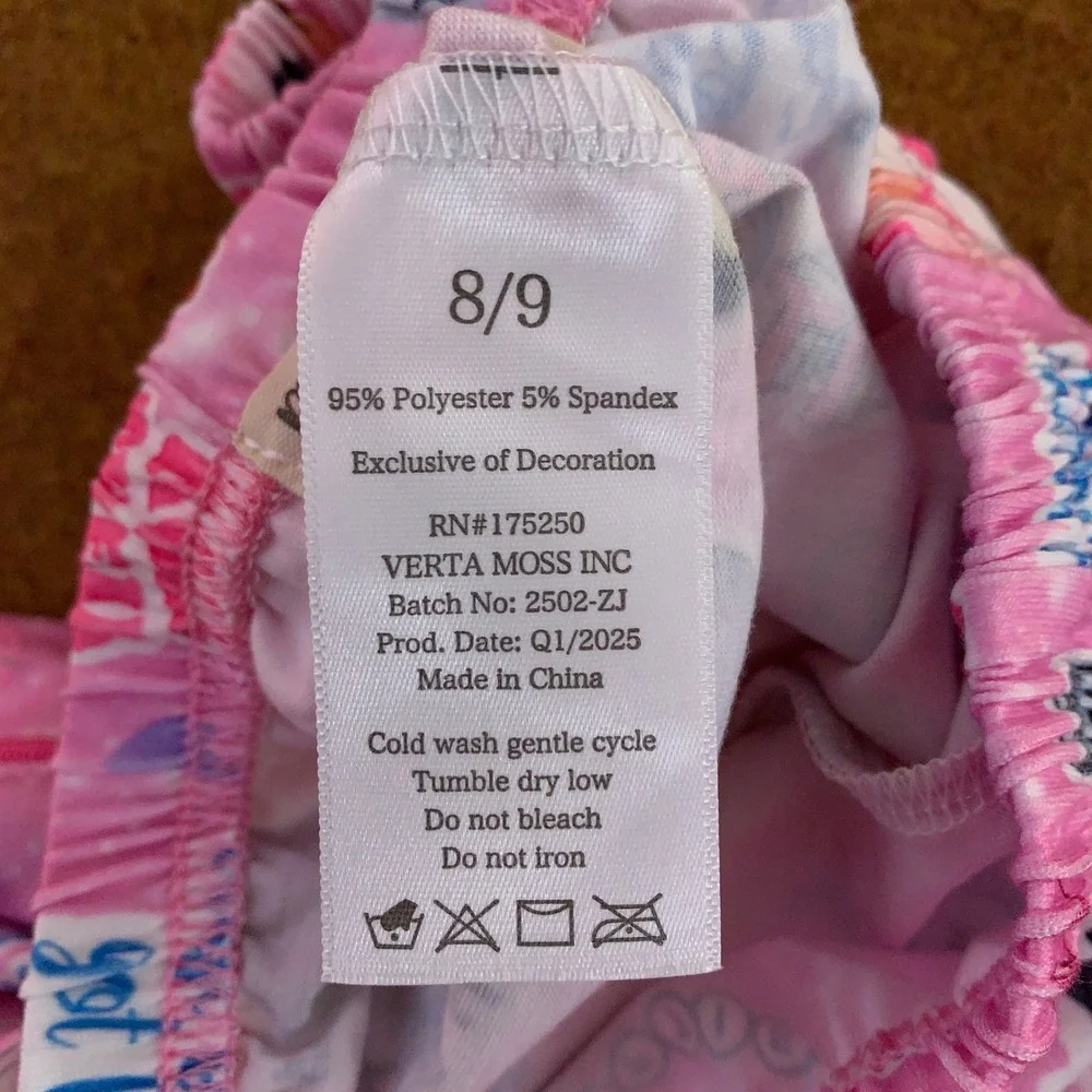 Rylee + Faith Girls 8/9 Pink Taylor Swift Eras Inspired Pajama Shorts
